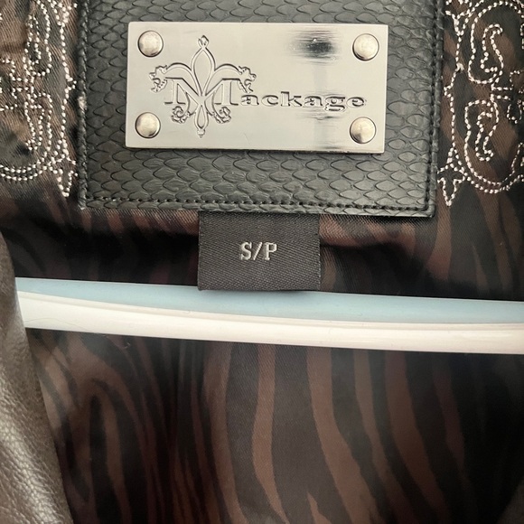 Small brown leather Mackage jacket NWOT - Picture 8 of 8